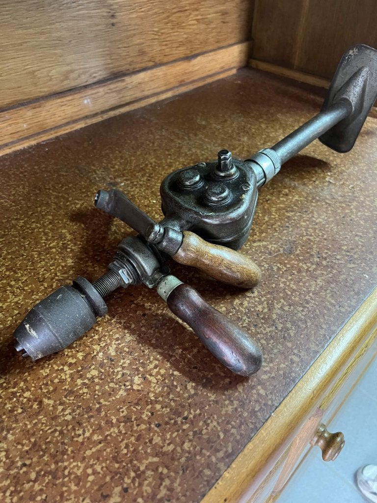 Antieke Peugeot Frères borstboormachine / handboor, Antiek en Kunst, Ophalen