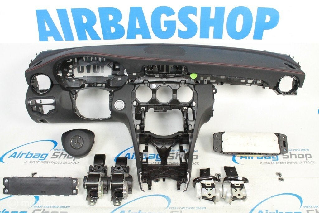 Airbag kit - Tableau de bord noir HUD Mercedes C klasse W205, Enlèvement ou Envoi, Utilisé