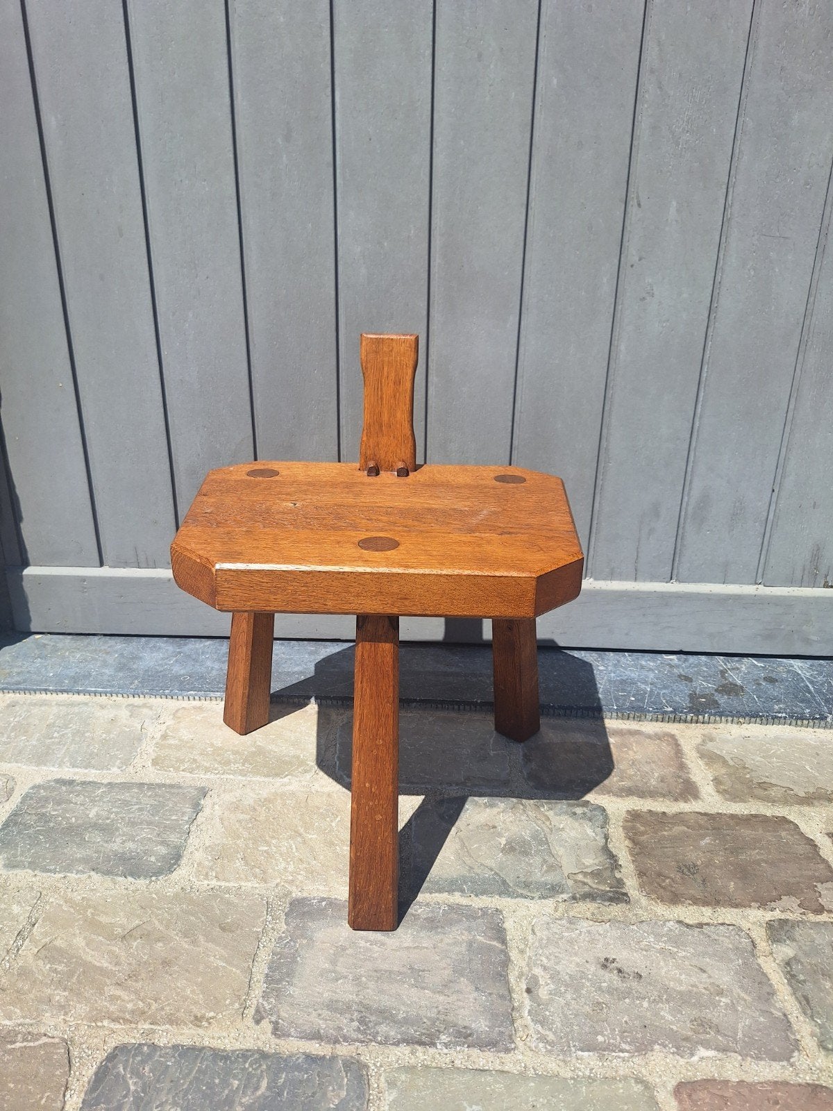 Tabouret en bois ancien, Maison & Meubles, Enlèvement, Bois
