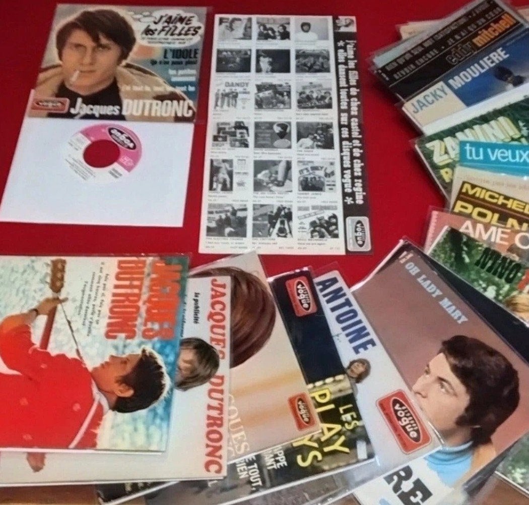 YÉYÉ. LOT 30 Vinyles EP 45T. Dutronc, Polnareff, Antoine ect, Enlèvement ou Envoi, 7 inch, Utilisé, EP
