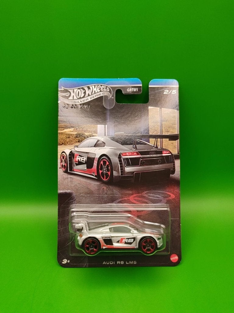 Voiture de course Hot Wheels Audi R8 LMS Silver Series GRT01, Enlèvement ou Envoi, Neuf, Voiture
