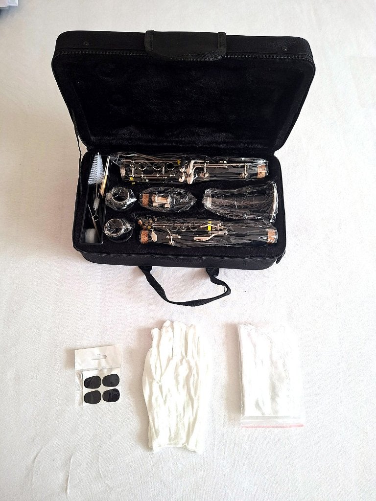 *PERFECTE STAAT* Bes-klarinet + koffer + toebehoren, Bes-klarinet, Overige materialen, Nieuw, Ophalen of Verzenden