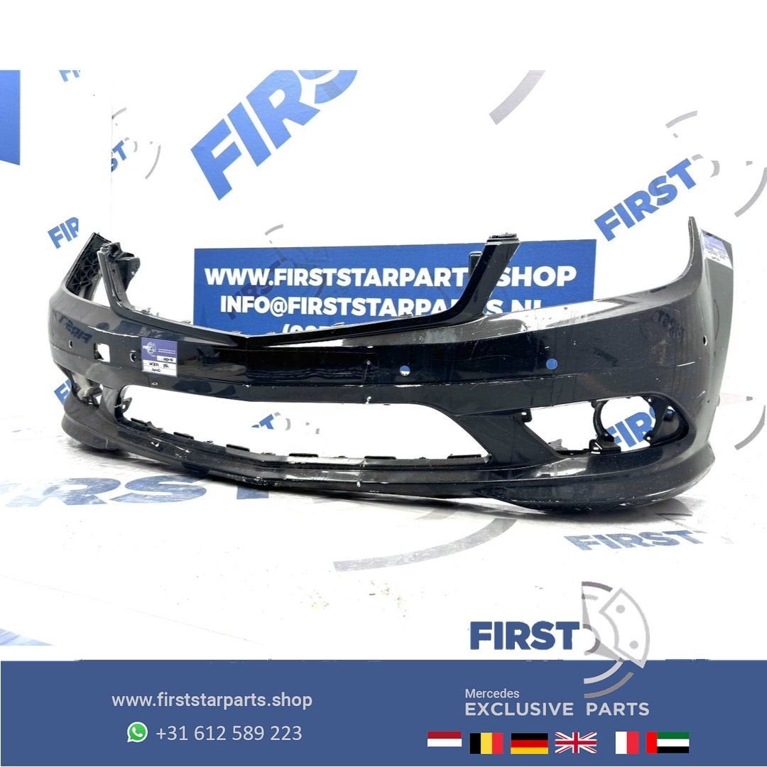 W204 BUMPER AMG voorbumper PDC A2048853725 zwart wit grijs 2, Auto-onderdelen, Gebruikt, -, Voor, Ophalen of Verzenden