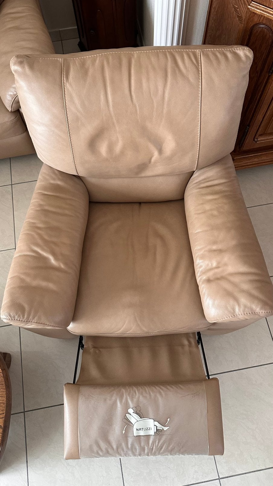 Fauteuil relax natuzzi, Maison & Meubles, Enlèvement, Comme neuf