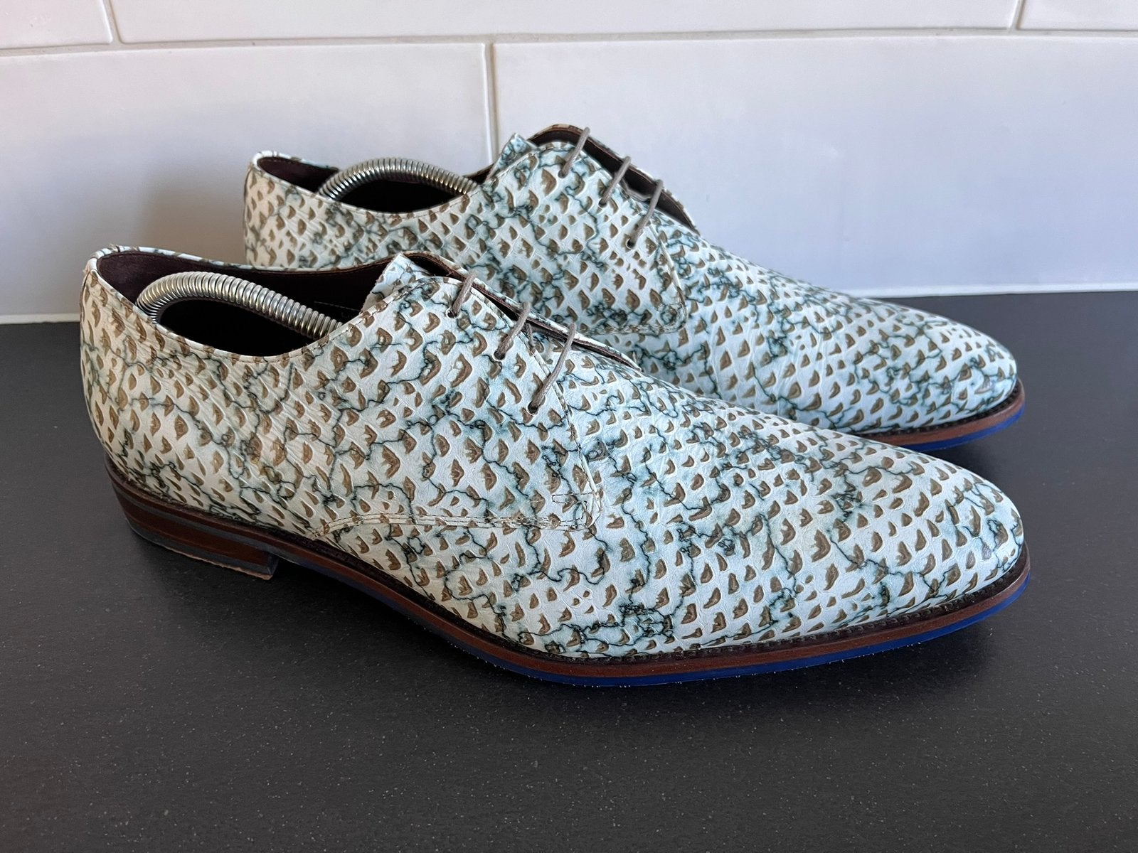 Floris van Bommel herenschoenen 11.5 / 46.5 amper gedragen, Kleding | Heren, Ophalen of Verzenden, Zo goed als nieuw, Overige kleuren