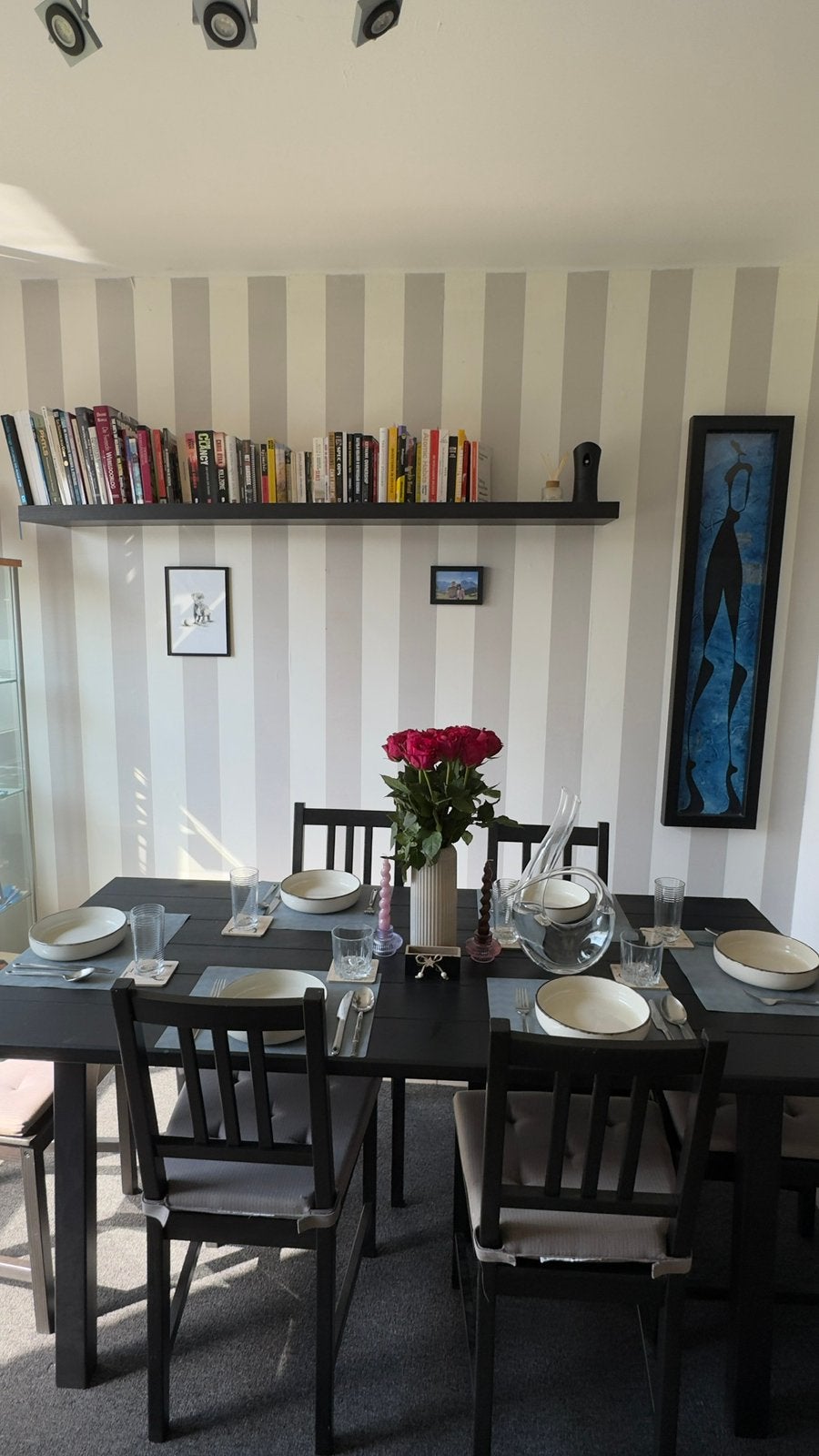 Table Ikea avec 6 chaises, Maison & Meubles, Enlèvement, Utilisé, 4 à 6 chaises