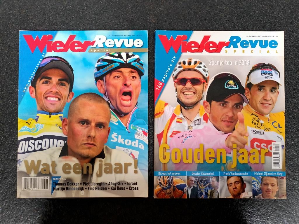 Wieler Revue - Jaaroverzicht 2007 en 2008, Livres, Journaux & Revues, Envoi, Comme neuf, Sports et Loisirs