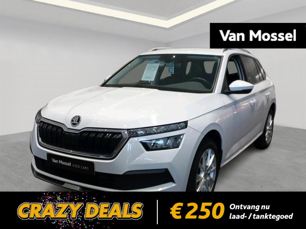 Skoda Kamiq 1.0 TSI 81kW Ambition, Auto's, Skoda, Voorwielaandrijving, Stof, Gebruikt, Wit