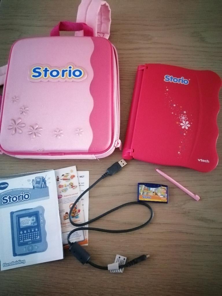 VTECH STORIO multimedia tablet + spelletje, Kinderen en Baby's, Speelgoed | Vtech, Ophalen of Verzenden, Zo goed als nieuw, 2 tot 4 jaar