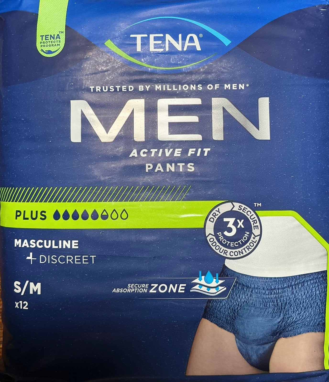 Tena men active fit pants S/M- x12, Diversen, Verpleegmiddelen, Ophalen, Nieuw