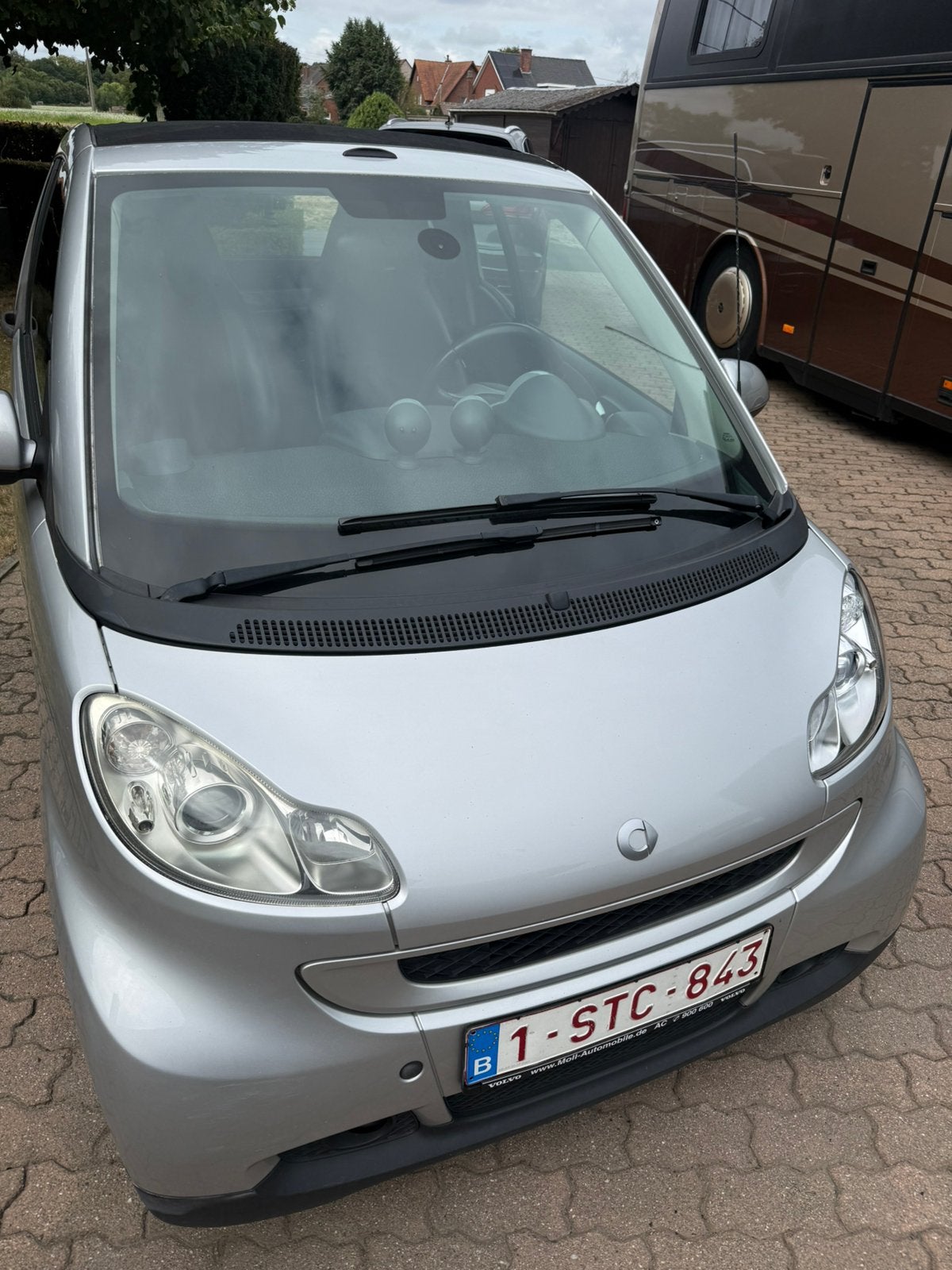 Smart fortwo benzine (451) cabrio, Automaat, Achterwielaandrijving, Zwart, Cabriolet