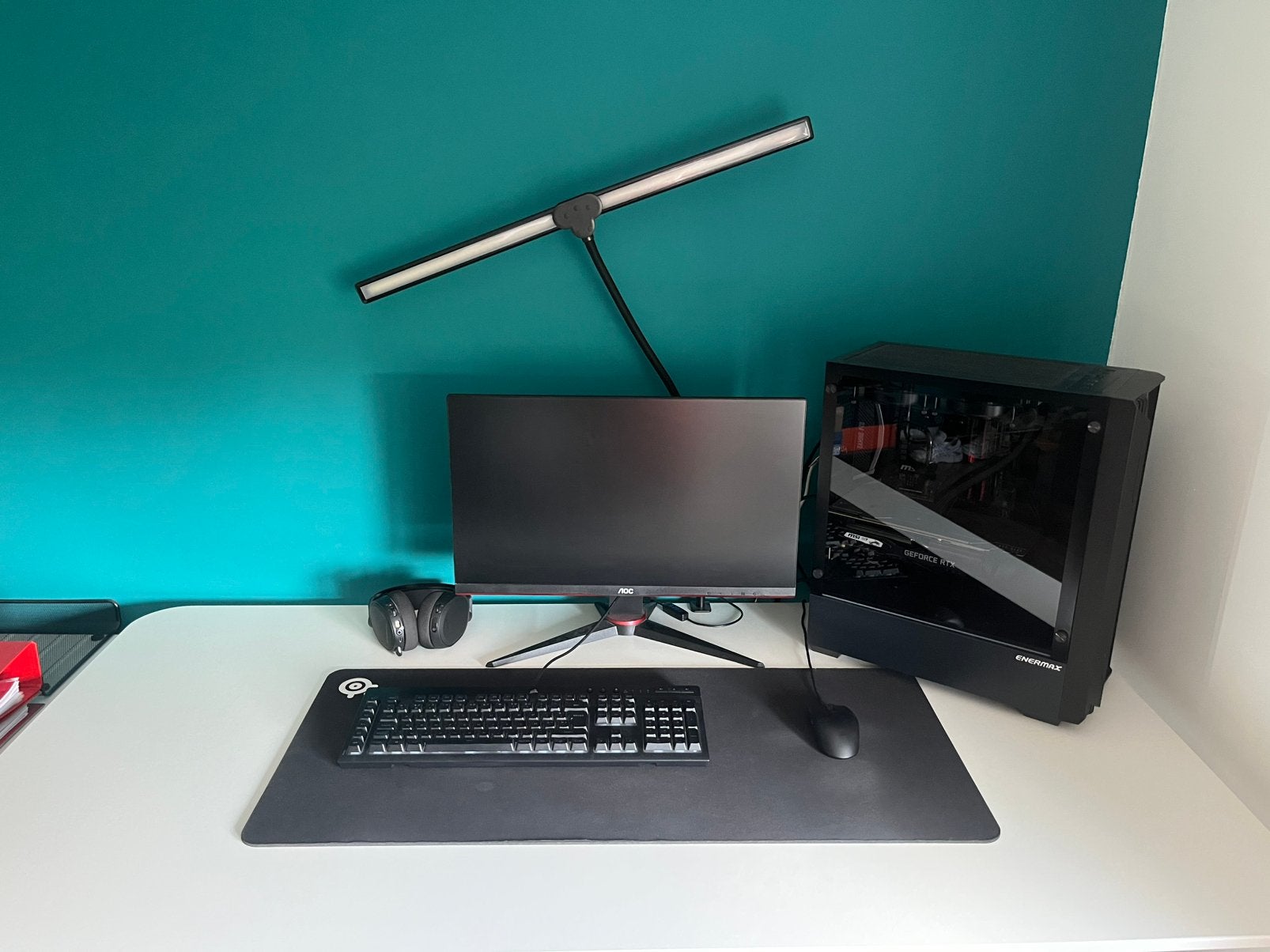 Pc setup gaming, Computers en Software, Desktop Pc's, Zo goed als nieuw, 3 tot 4 Ghz, SSD, 16 GB, Met videokaart, Met monitor