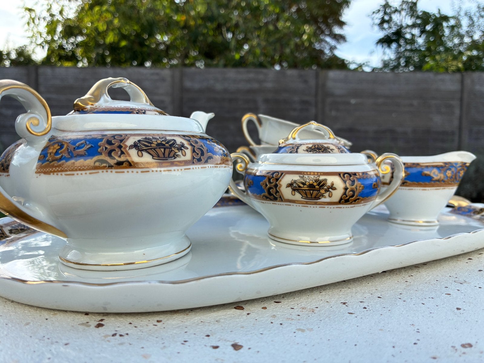 Victoria China Czechoslovakia theeservies, Antiek en Kunst, Ophalen