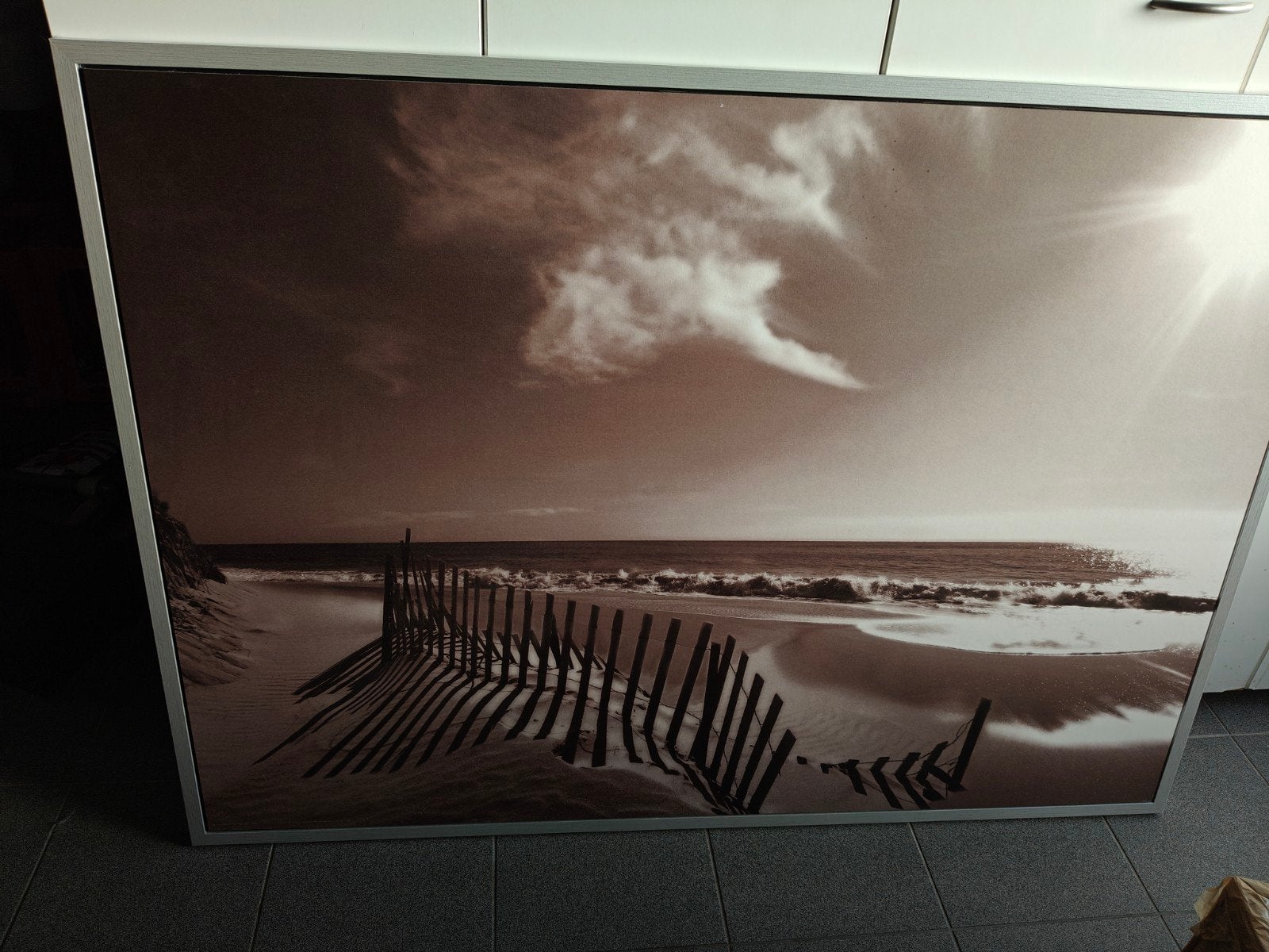 kader 100x140. zeezicht, Ophalen