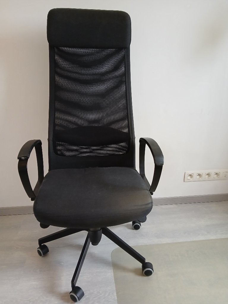 chaise fauteuil de bureau Ikea, Maison & Meubles, Enlèvement, Utilisé, Noir, Chaise de bureau