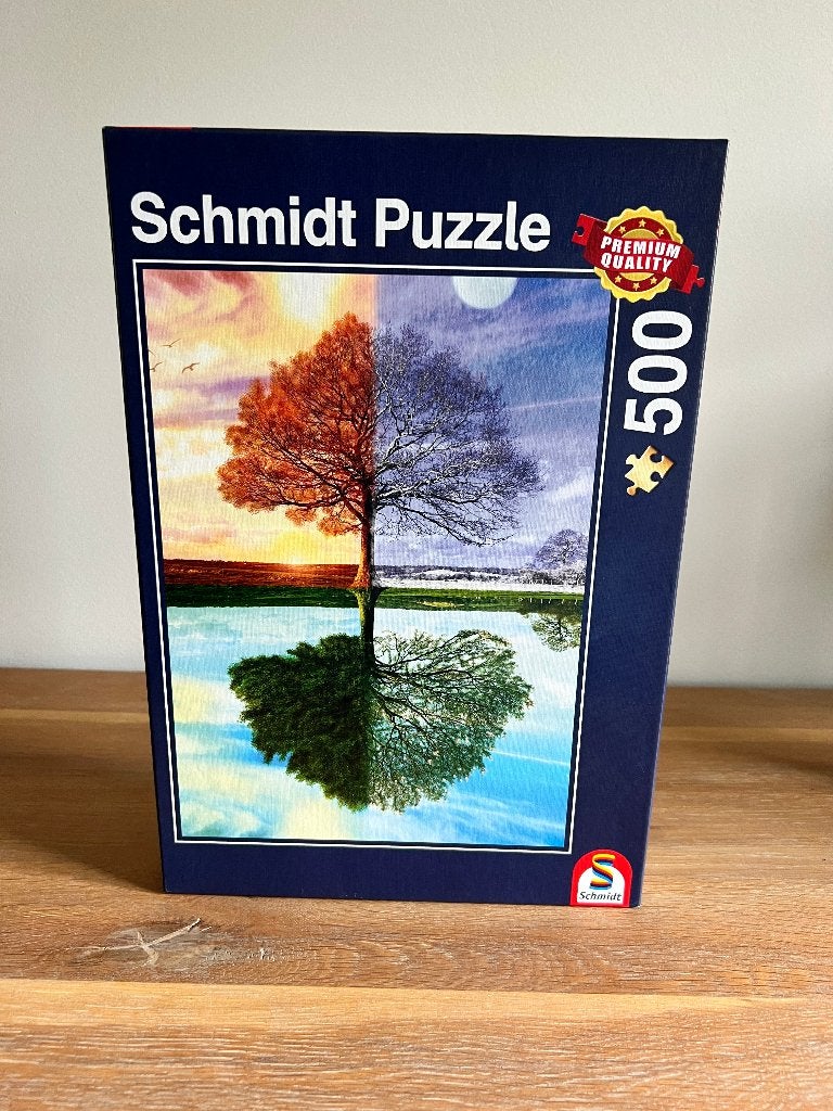 Puzzel Schmidt - De jaargetijdenboom, Ophalen of Verzenden, 500 t/m 1500 stukjes, Zo goed als nieuw, Legpuzzel