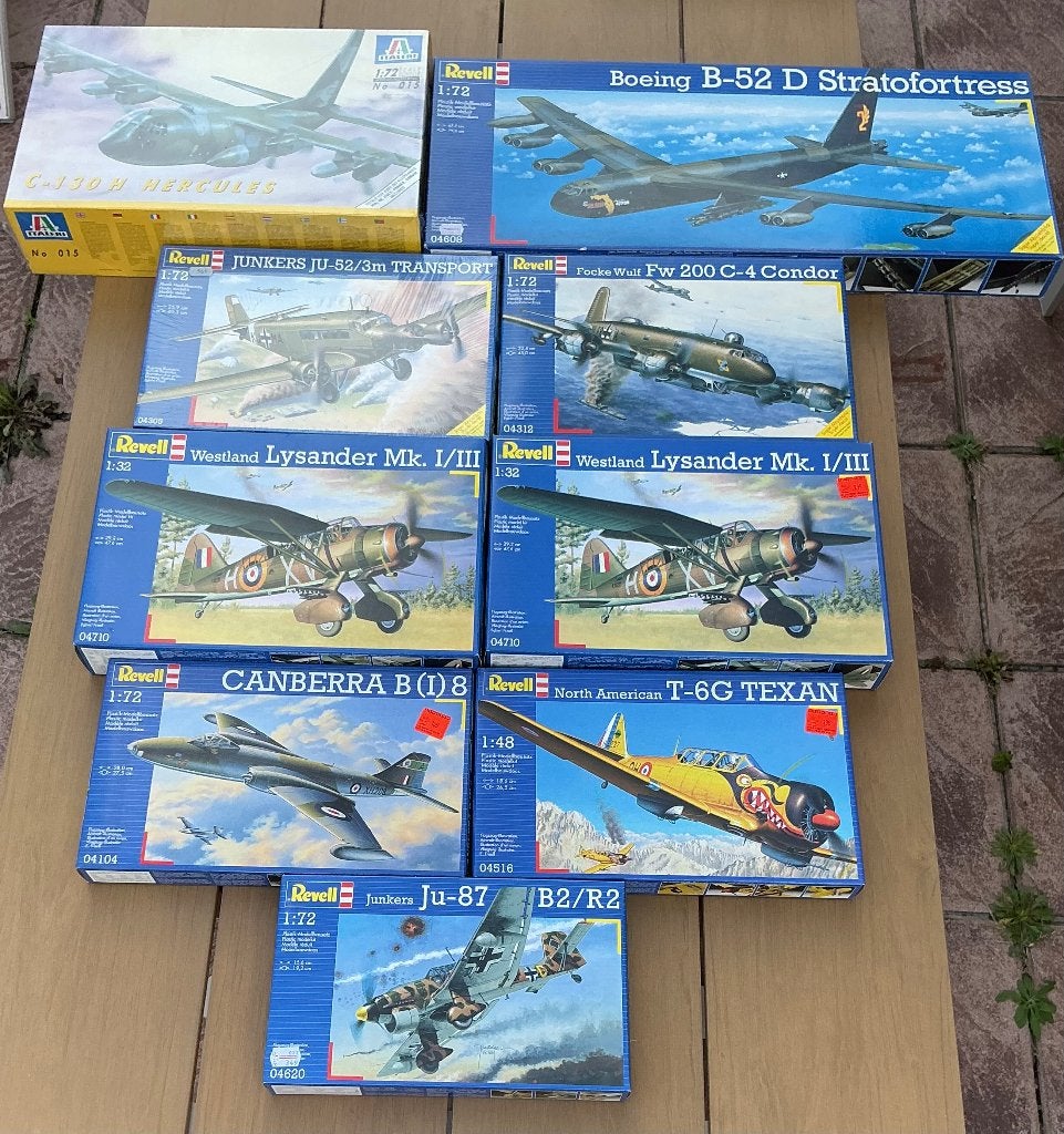Grote verzameling modelbouw vliegtuigen – Revell & Italeri, Ophalen, Nieuw, Vliegtuig, Revell
