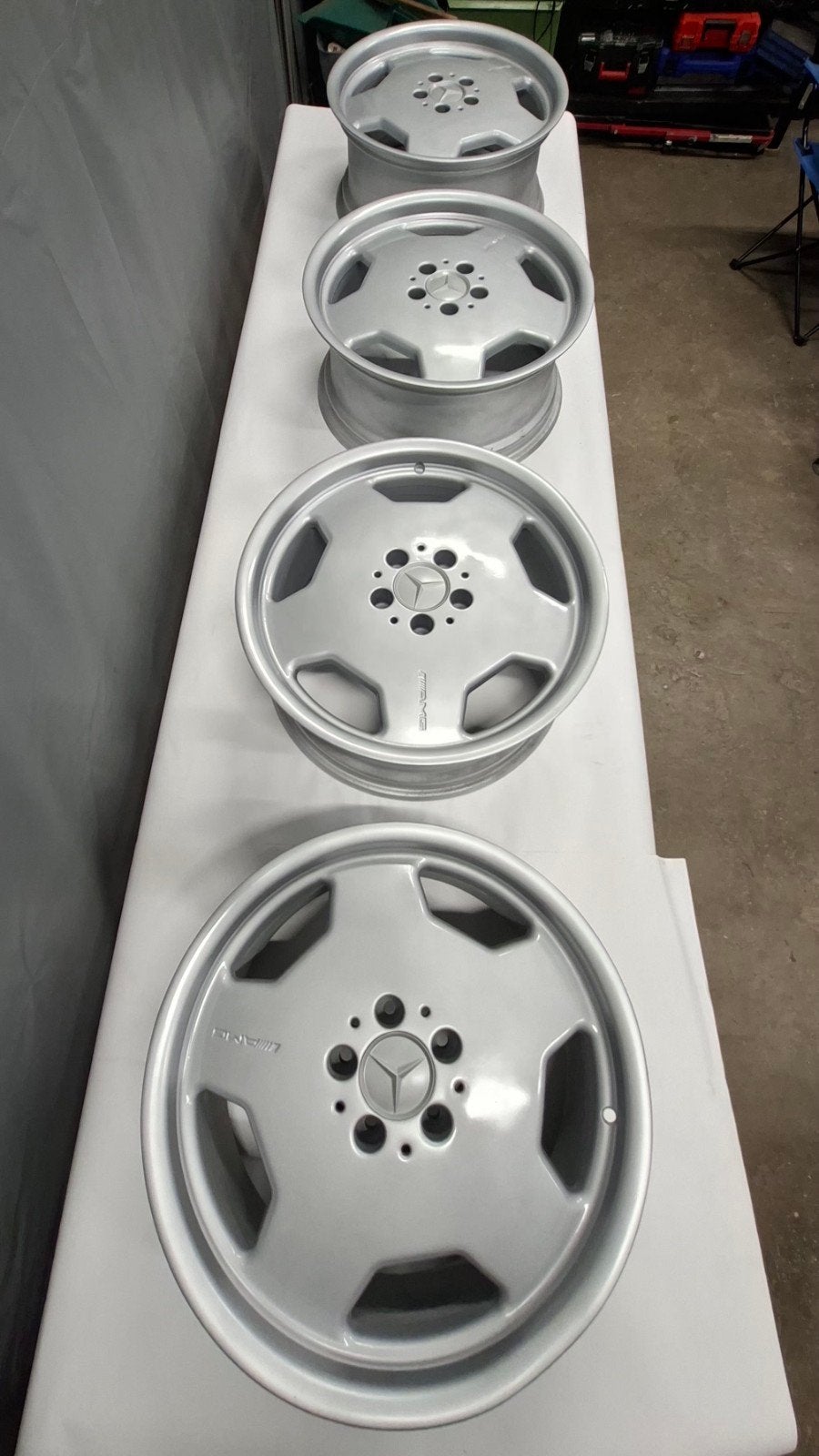 Jantes monoblock Mercedes-Benz Amg 5x112, Enlèvement, 18 pouces, Jante(s)