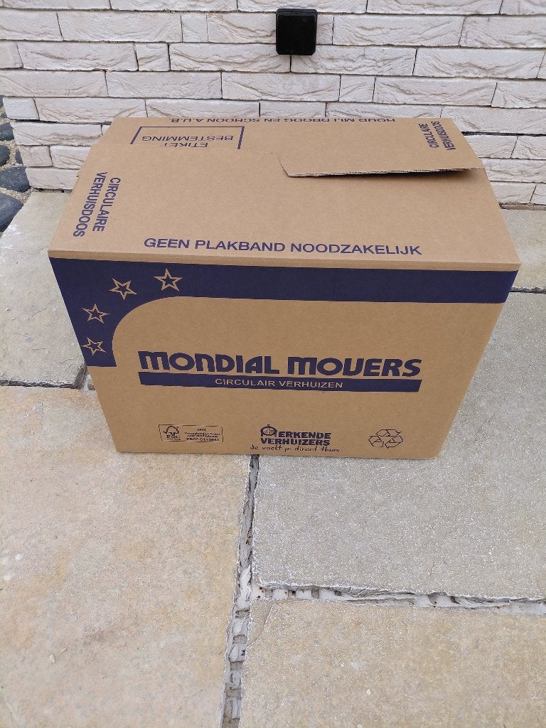 Verhuisdozen - 1 keer gebruikt - ophalen, Doe-het-zelf en Bouw, Kratten en Dozen, Ophalen, Doos, Opvouwbaar, Minder dan 35 cm
