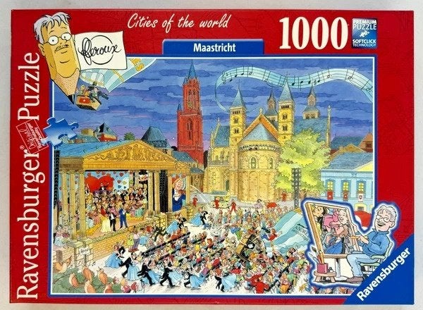 Ravensburger Cities of World Maastricht Fleroux Puzzel 1000, Verzenden, 500 t/m 1500 stukjes, Zo goed als nieuw, Legpuzzel