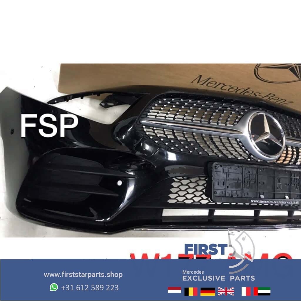 W177 A35 AMG LINE VOORBUMPER COMPLEET ZWART ORIGINEEL, Utilisé, -, Avant, -