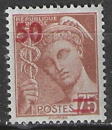 Frankrijk 1040/1041 - Yvert 477 - Type Mercure - 50 c. (PF), Verzenden, Postfris