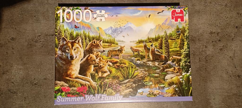 Un Puzzle 1000 pièces - Les Loups, Envoi, 500 à 1500 pièces, Utilisé, Puzzle