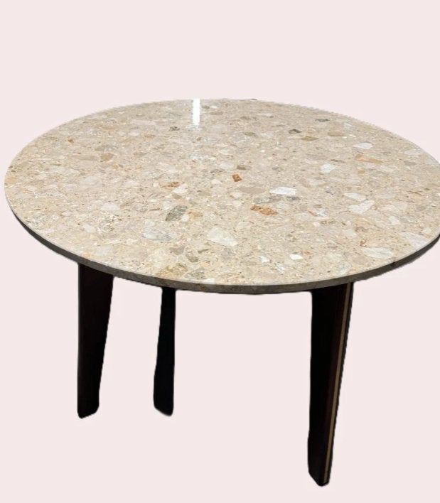 Ronde Terrazzo/Marmeren Tafel – 110 cm – Nieuw, Overige materialen, Verzenden, Rond, Nieuw