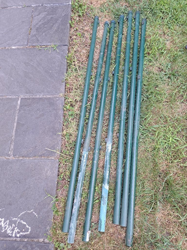 Stalen palen voor afsluiting met draad 150cm lang, Ophalen, Gebruikt, Minder dan 180 cm, Palen