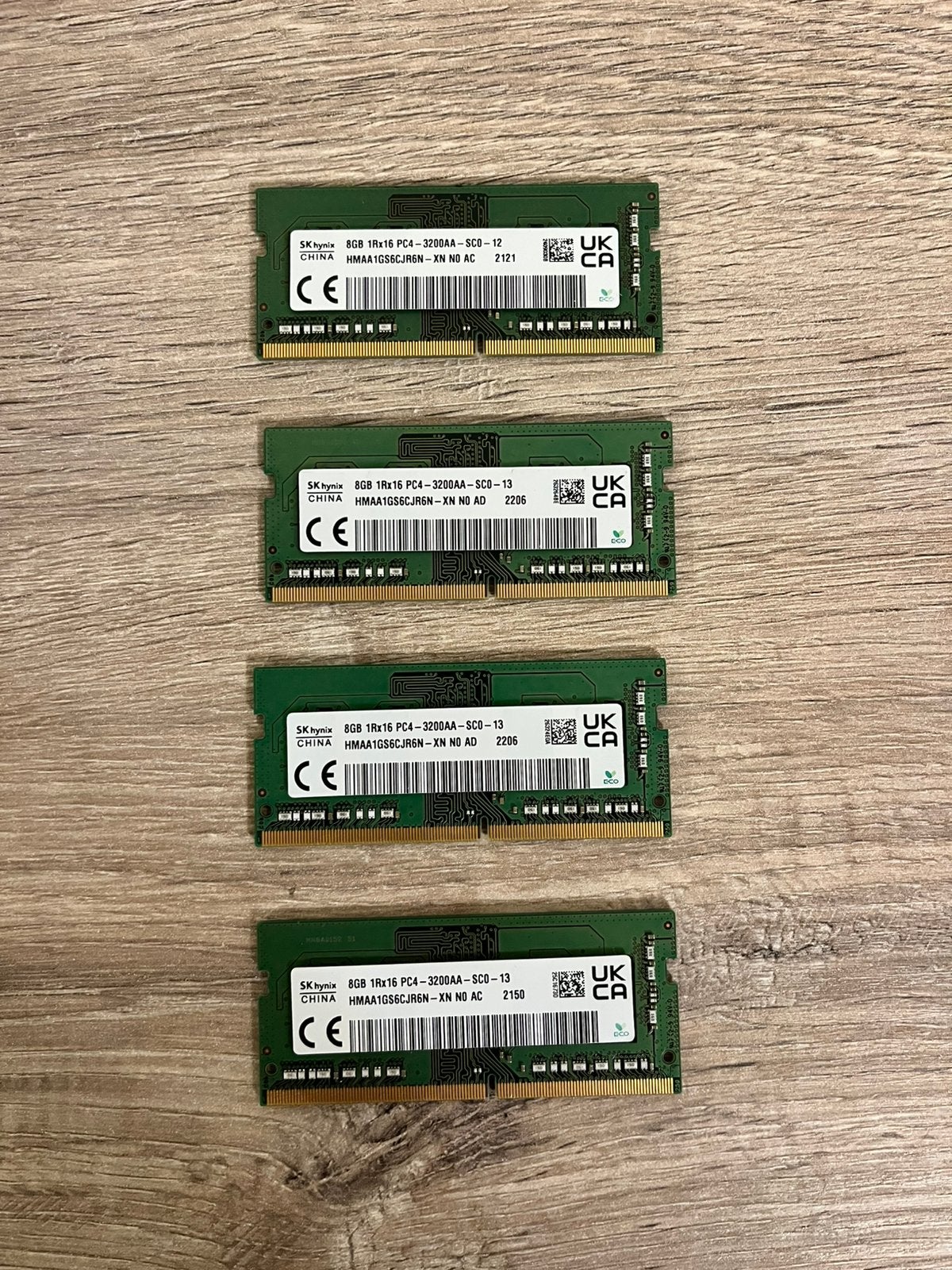 8gb (x4) DDR4 Ram Sk hynix, Computers en Software, Gebruikt, DDR4, 8 GB, Ophalen of Verzenden