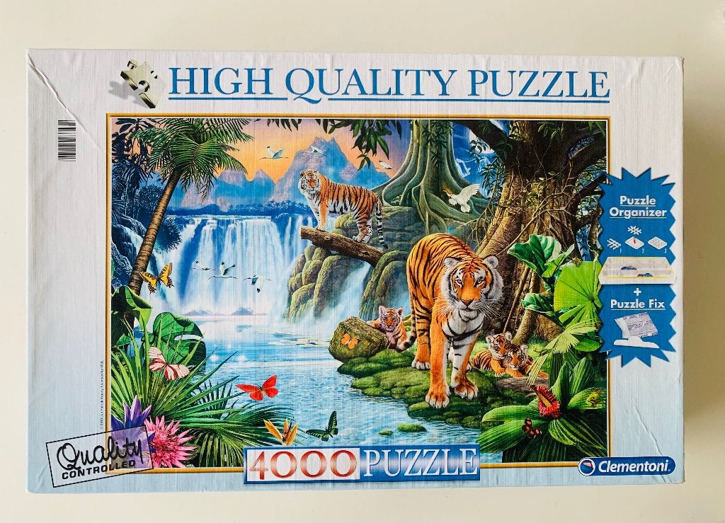Puzzel Clementoni + organizer, 4000 st, Enlèvement ou Envoi, Plus de 1 500 pièces, Comme neuf, Puzzle