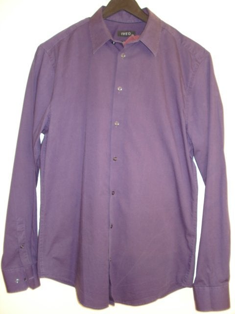 Iveo JBC overhemd shirt lange mouwen M medium 39/40 paars, Kleding | Heren, Verzenden, Paars, Nieuw, Halswijdte 39/40 (M)