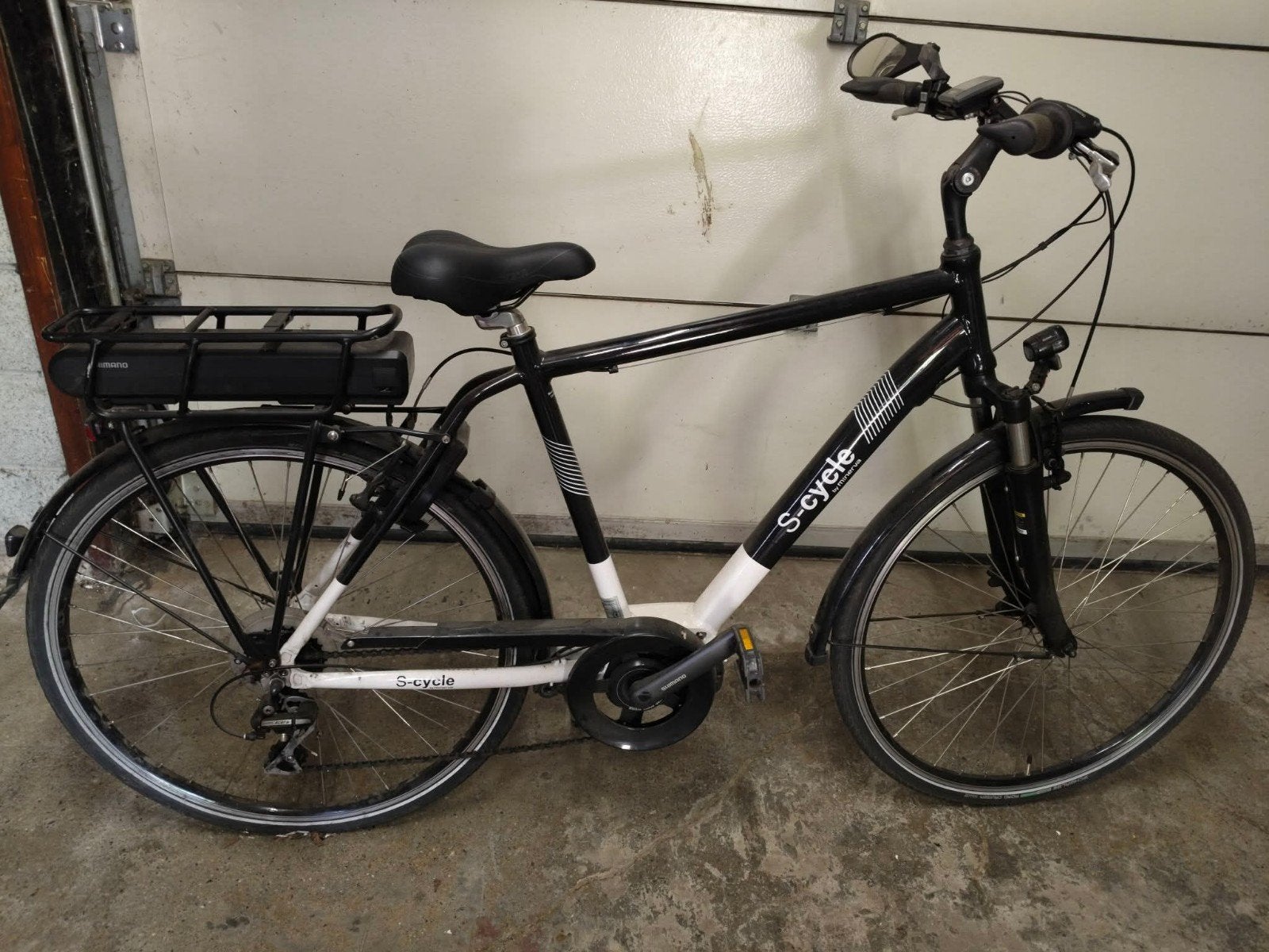 elektrische herenfiets, Fietsen en Brommers, Fietsen | Heren | Herenfietsen, Ophalen, Zo goed als nieuw, Versnellingen
