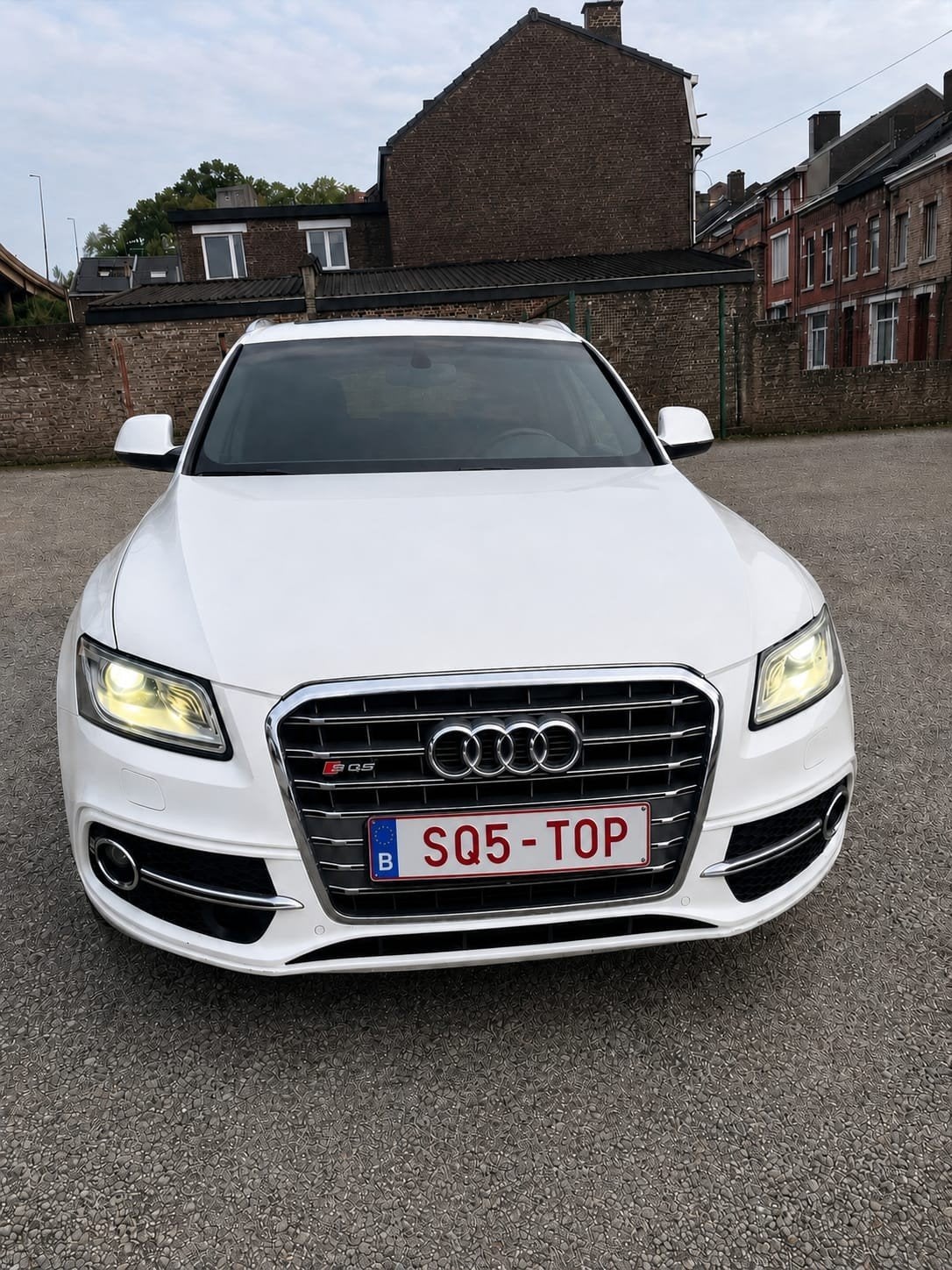 AUDI SQ5 2017 BEDRIJFSWAGEN IN SUPERSTAAT, Auto's, Automaat, Wit, Leder, Diesel