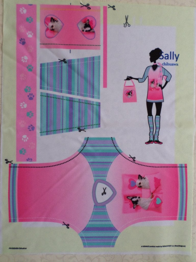 Kleed je pop aan Roos Productions Vervaco Sally - Chihuawa, Hobby en Vrije tijd, Naaien en Fournituren, Ophalen of Verzenden, Nieuw