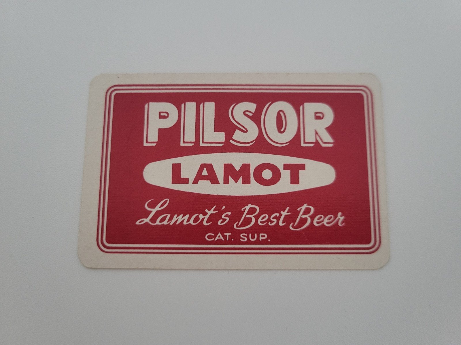 Oude speelkaart Pilsor Lamot, Collections, Enlèvement ou Envoi, Utilisé, Joker(s)