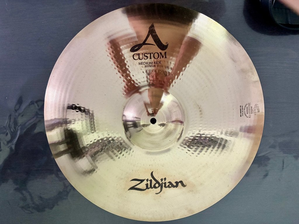 Zildjian A Custom Medium Ride 20" - topstaat € 295, Enlèvement, Utilisé, Autres marques