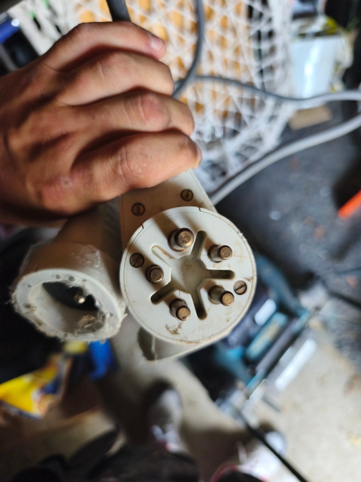 Connecteur à 5 broches avec 2 prises, Enlèvement, Prise de courant