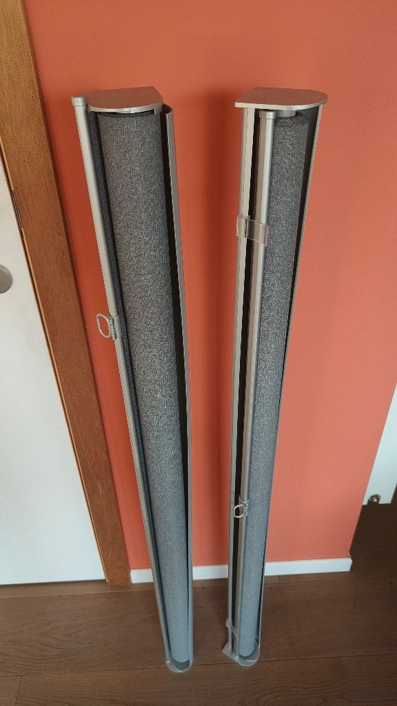 2x rolgordijn ikea, Ophalen, 100 tot 150 cm, Zo goed als nieuw, Grijs