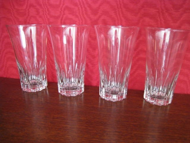 4 verres à long drink, hauteur 12,5 cm. En parfait état !, Collections, Enlèvement