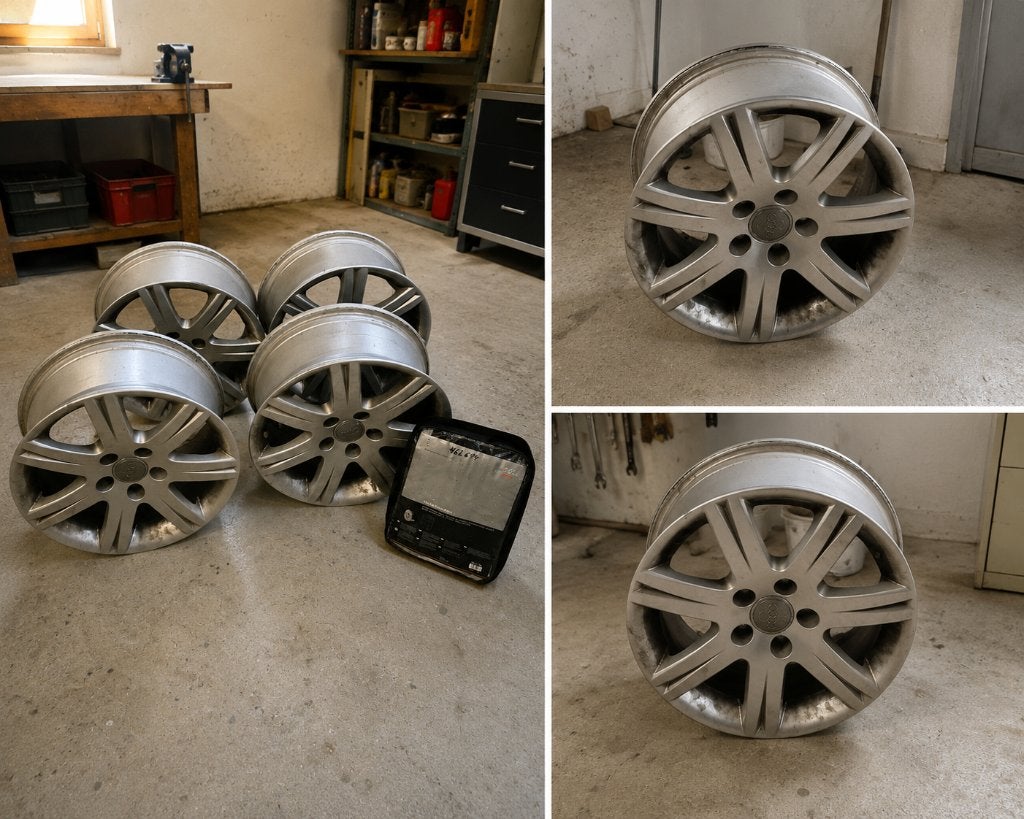 Ensemble de 4 jantes en alliage Audi 4 d'origine, Autos : Pièces & Accessoires, Pneus & Jantes, 16 pouces, Véhicule de tourisme