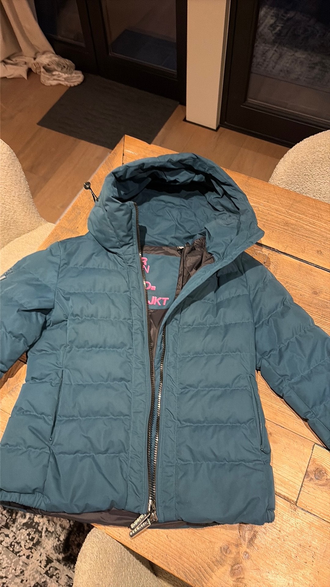 Jas dons Superdry, Kleding | Dames, Ophalen, Zo goed als nieuw, Maat 38/40 (M), Groen