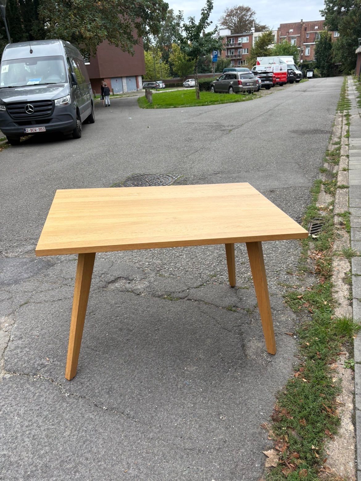 Table simple à manger au jardin, Jardin & Terrasse, Enlèvement ou Envoi, Comme neuf, Rectangulaire, Bois