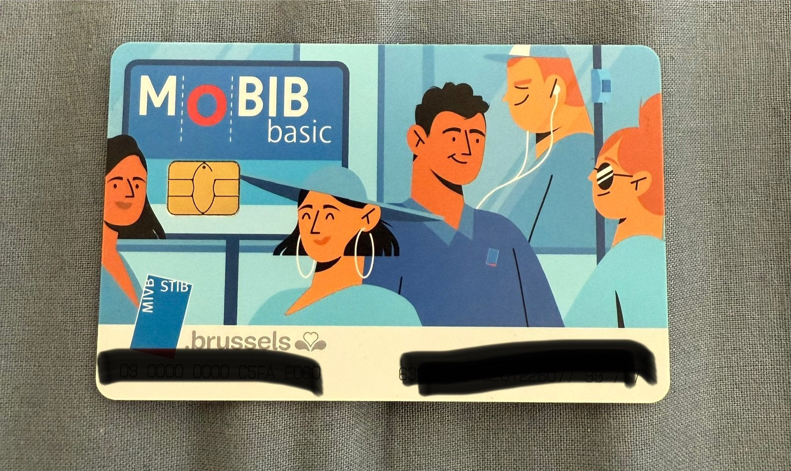 Carte Mobib STIB avec 24 trajets, Tickets en Kaartjes, Trein, Bus en Vliegtuig, Bus, Metro of Tram