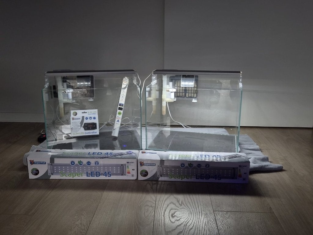 2X Superfish Scaper 45, Ophalen, Inclusief controller, Zo goed als nieuw, Leeg aquarium