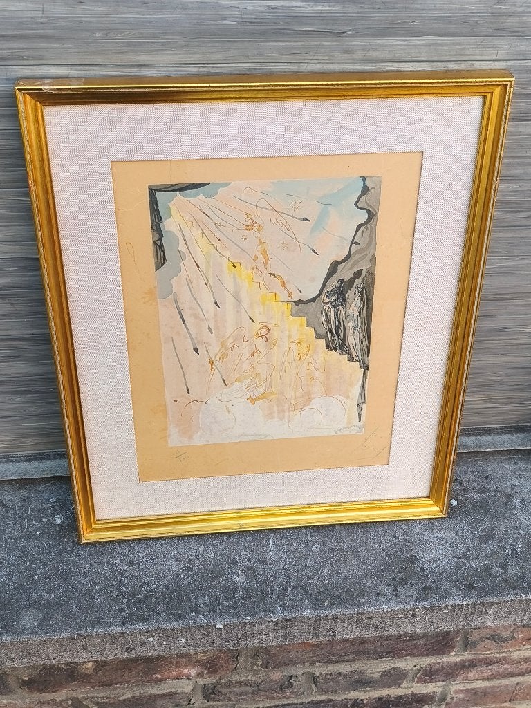 Lithographie signe Salvador Dali, Antiquités & Art, Enlèvement ou Envoi