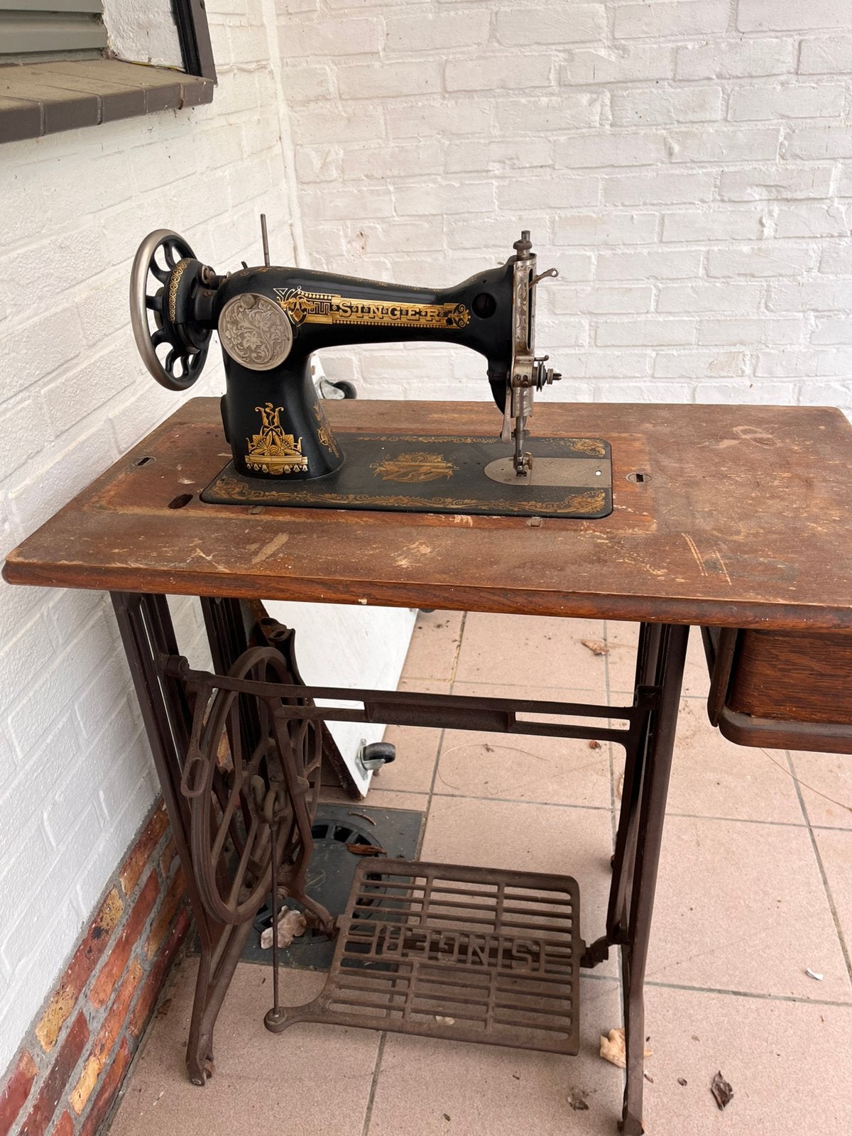 Singer naai machine, Antiek en Kunst, Antiek | Naaimachines, Ophalen