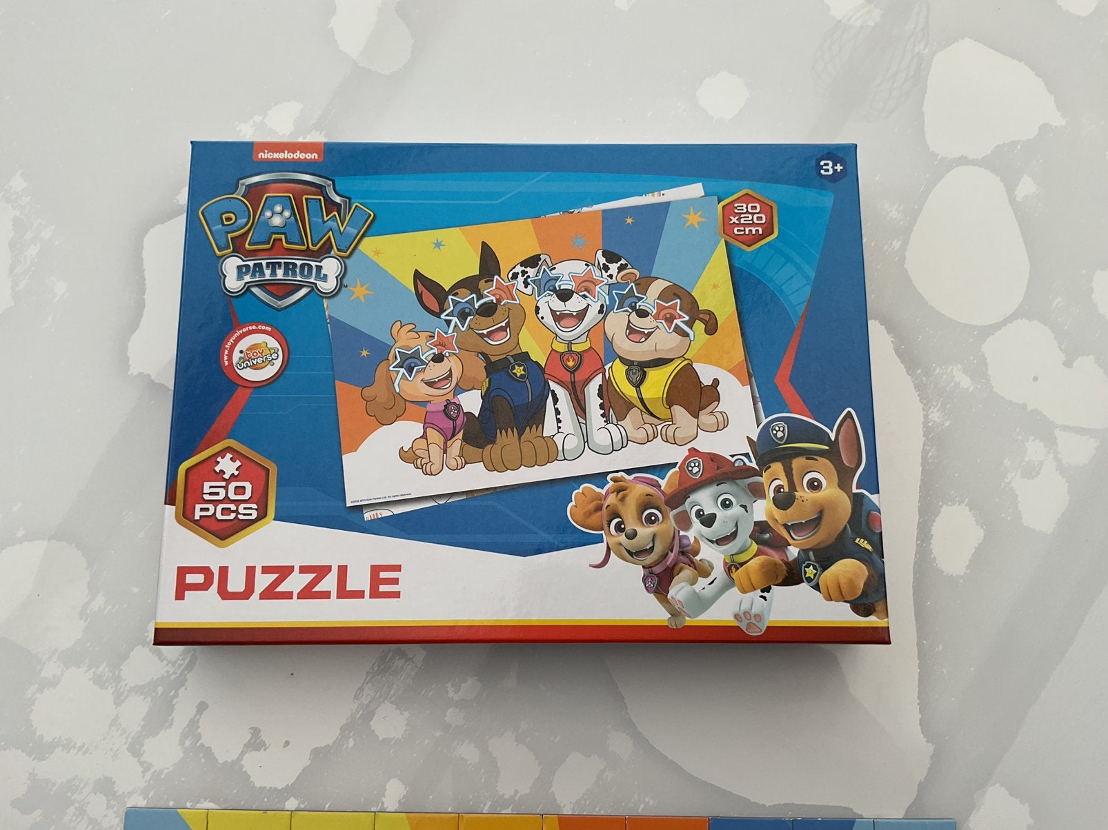 Puzzel 50 stuks paw patrol, Ophalen, 10 tot 50 stukjes, Gebruikt, 2 tot 4 jaar