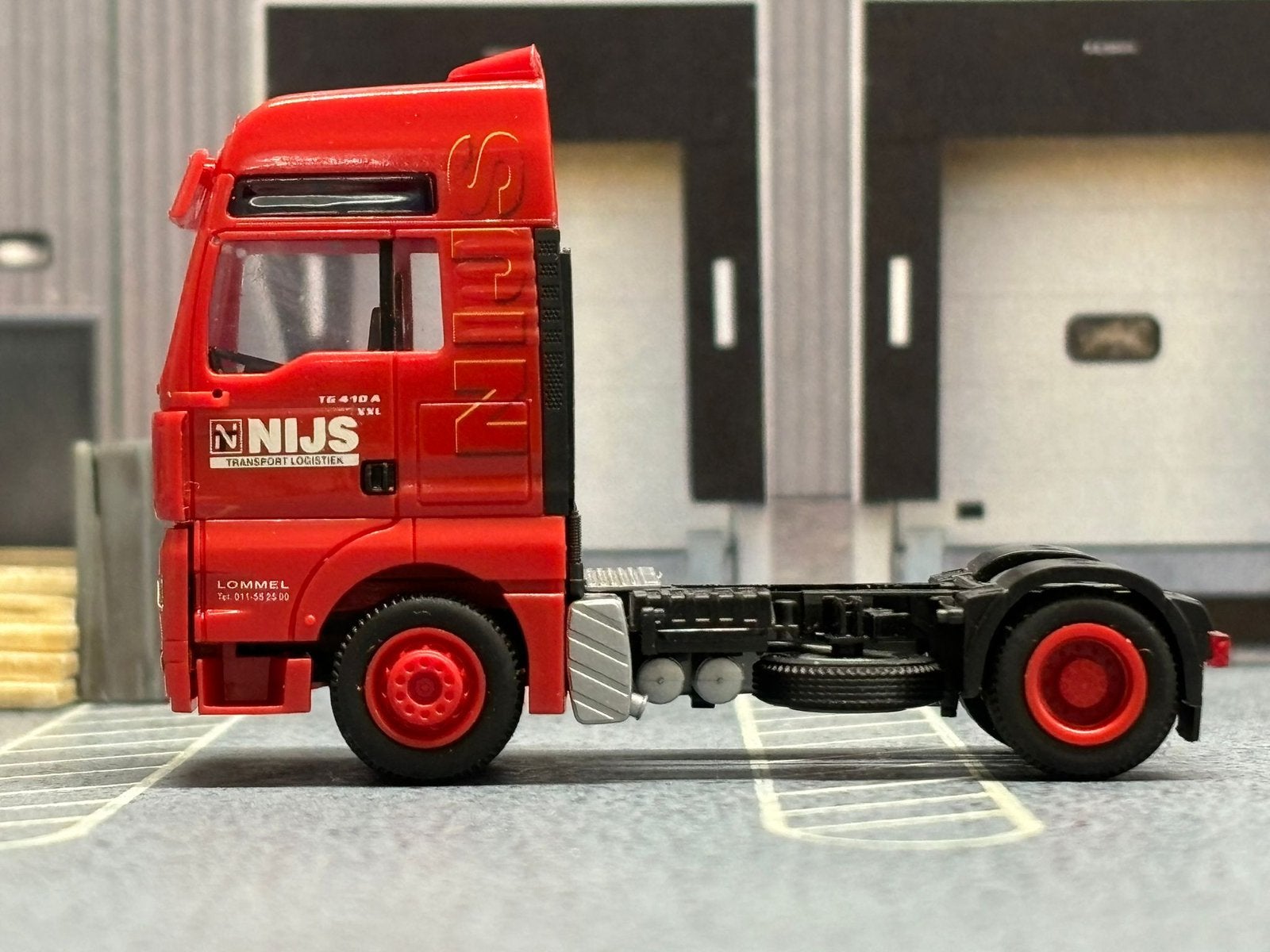 Herpa MAN TGA firma Nijs trekker 1:87, Enlèvement ou Envoi, Comme neuf, Bus ou Camion, Herpa