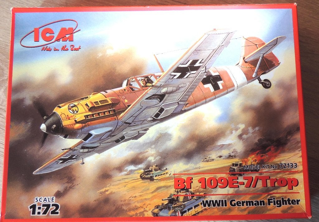 ICM Messersmith BF109E-5 Tropical 1/72ième neuf sous cello, Envoi, Neuf, 1:72 à 1:144, Avion